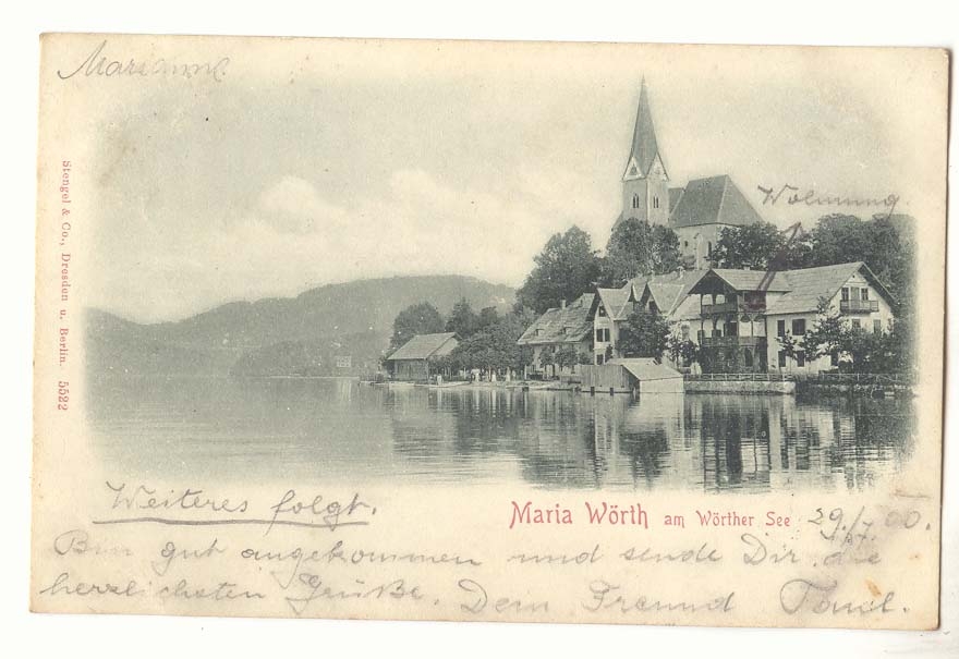 Autriche Maria Worth am Worther See CPA (Austria animee)