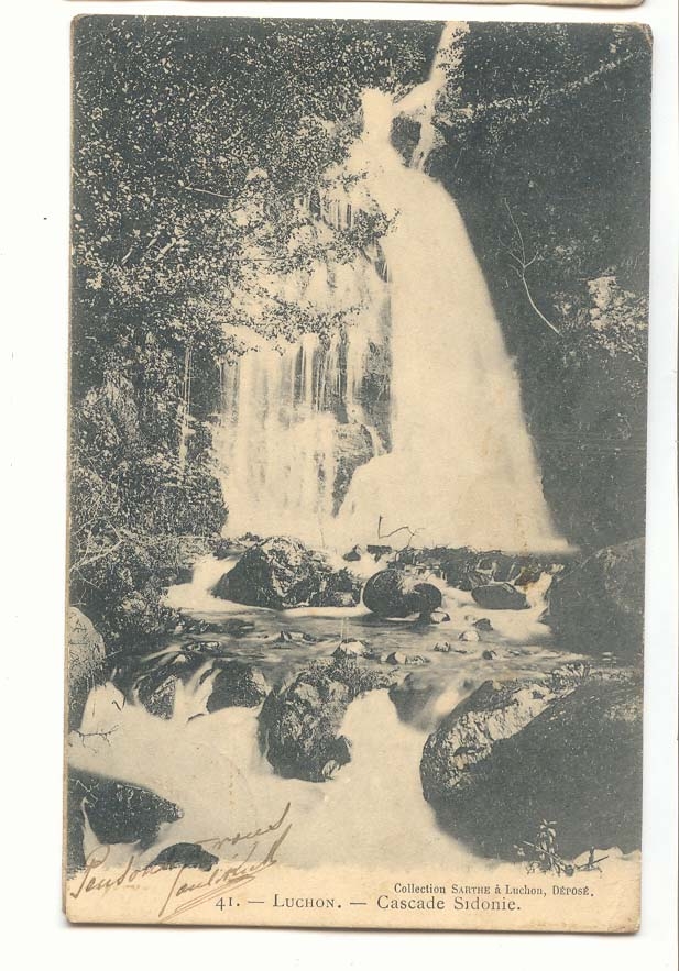 Luchon — Cascade Sidonie — Collection Sartrine à Luchon, Dérosé.