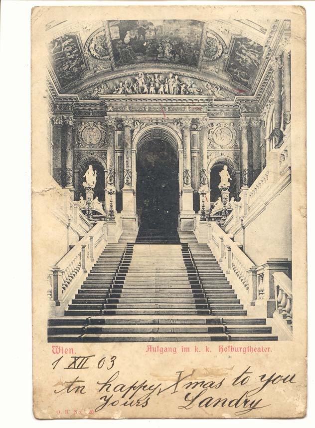 Ascenseur du Théâtre Impérial de Vienne — Wien, 1903 — D.R. N° 48