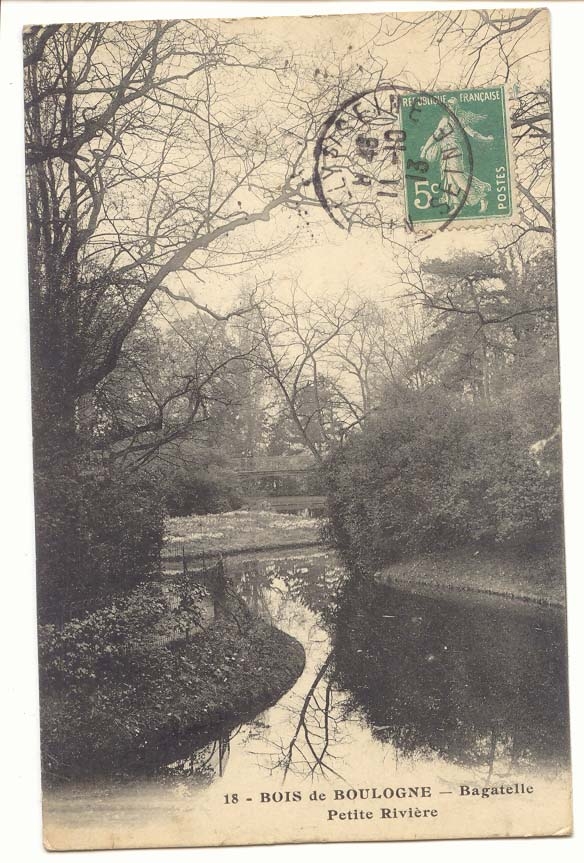 Bois de Boulogne CPA Bagatelle Petite Rivier