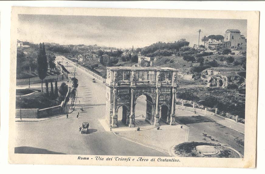 Italie italia Roma CPA Via dei Trionfi e Arco di Costantino