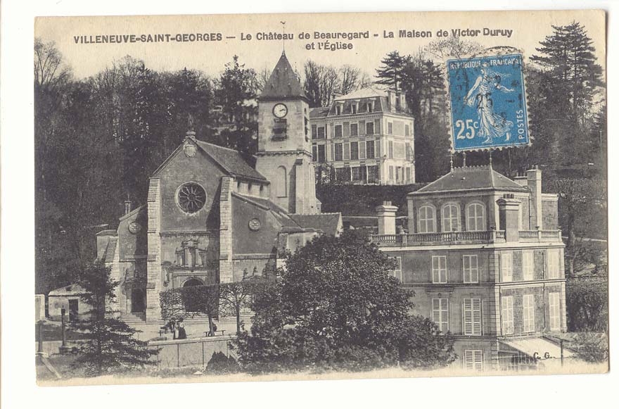 Villeneuve-Saint-Georges — Schloss Beauregard und die Kirche — Das Haus von Victor Duruy