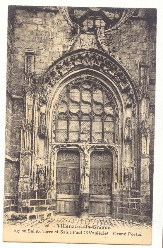 Villenauxe-la-Grande — Église Saint-Pierre et Saint-Paul (XVe siècle) — Grand Portail