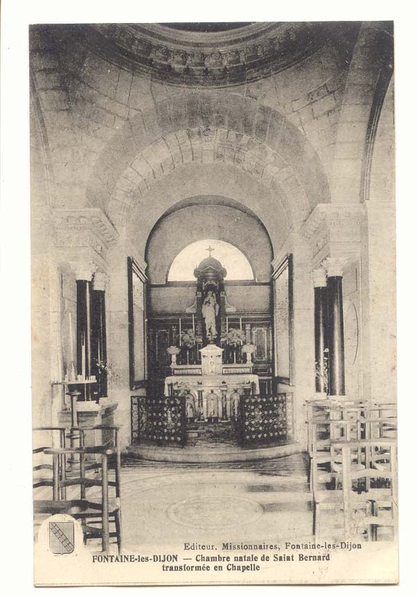 Chambre natale de Saint Bernard — transformée en chapelle — Fontaine-les-Dijon