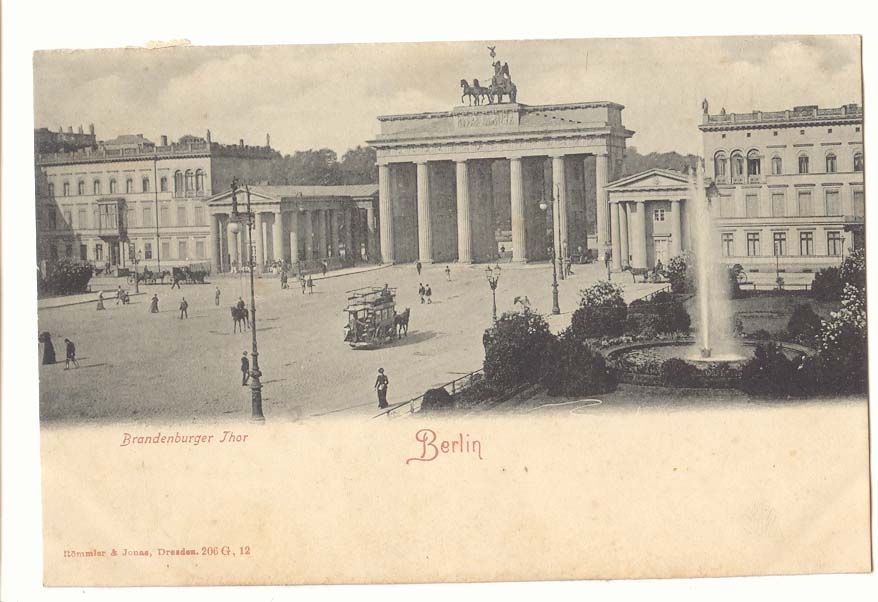 Allemagne CPA Berlin Brandenburger Thor