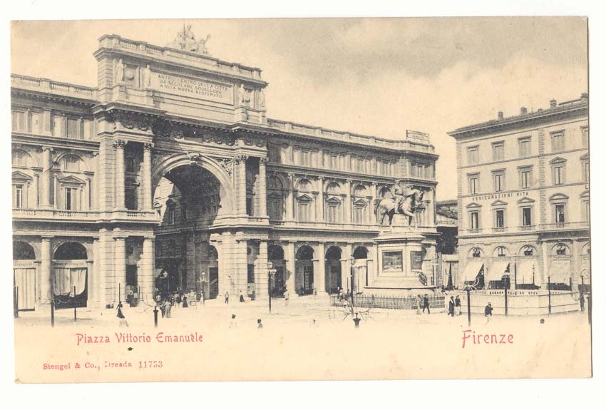 Italie Italia Firenze CPA Piazza Vittorio emanuele