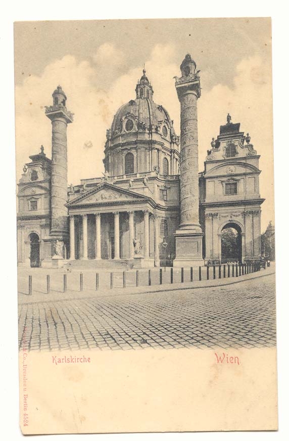Autriche Austria CPA Wien Karlskirche
