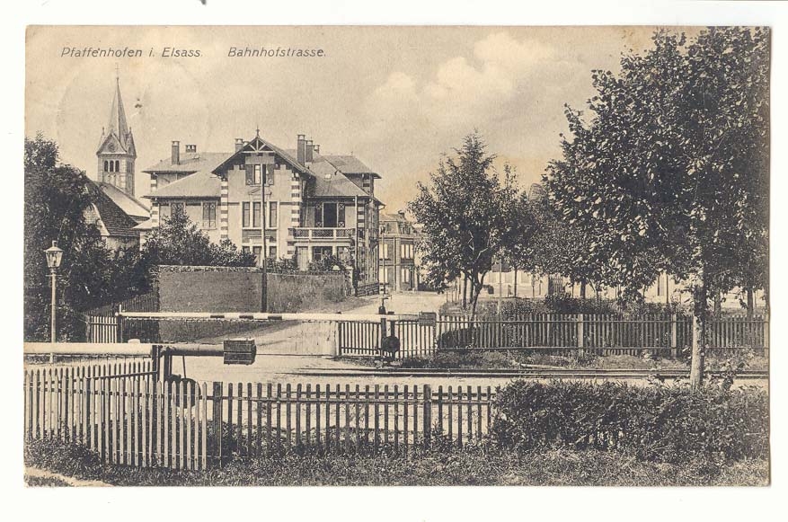 Alsace CPA Elsass Pfaffenhofen Bahnhofstrasse