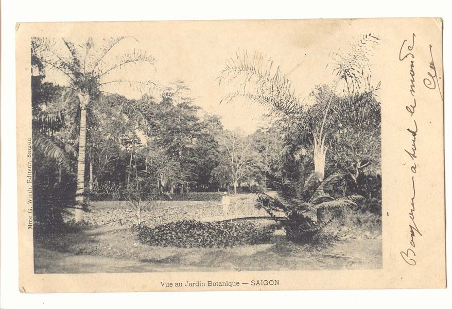 Vietnam Saigon CPA Vue du jardin botanique