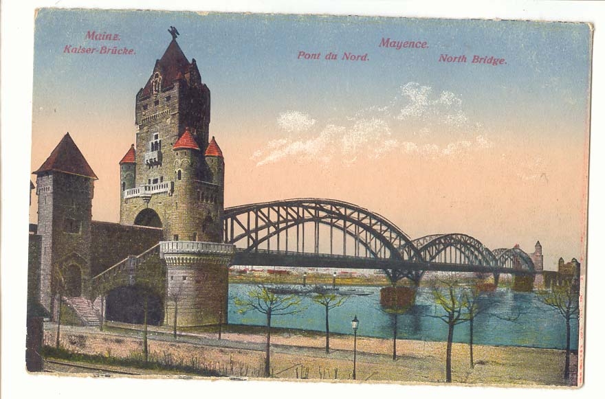 Allemagne Mainz CPA Mayence Pont du Nord