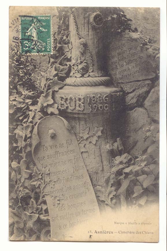 Asnieres CPA Cimetiere des chiens