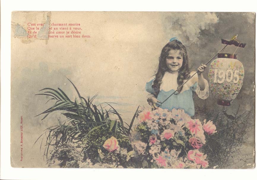 CPA Voeux Annee 1905 (enfant)