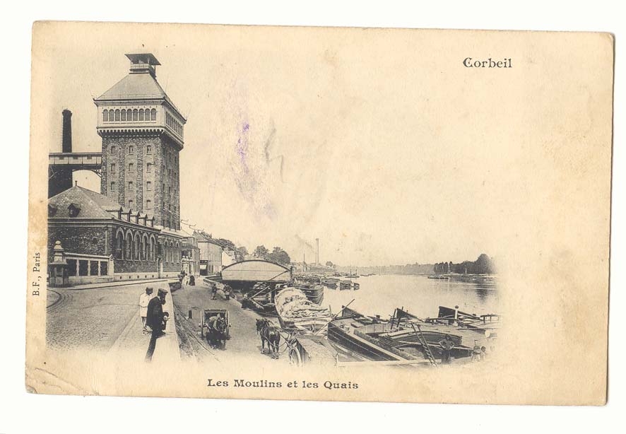 Corbeil CPA Les moulins et les quais
