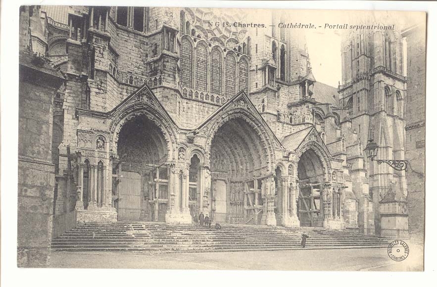 Chartres CPA Cathedrale Portail septentrional