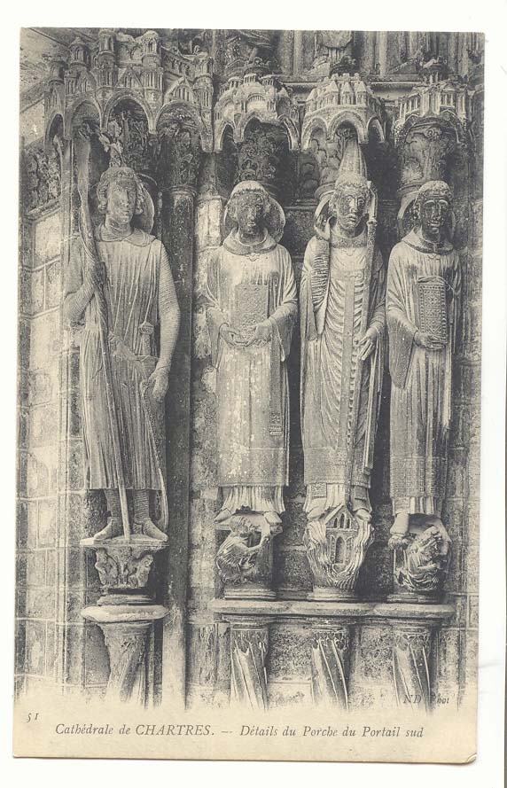 Cathédrale de CHARTRES — Détails du Porche du Portail sud