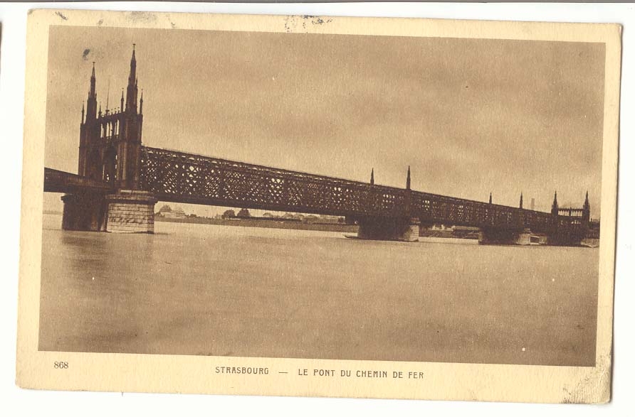 Strasbourg CPA Le port du chemin de fer