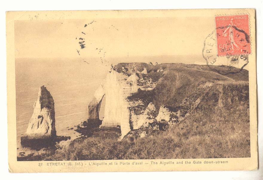 etretat CPA L'aiguille et la porte d'aval 