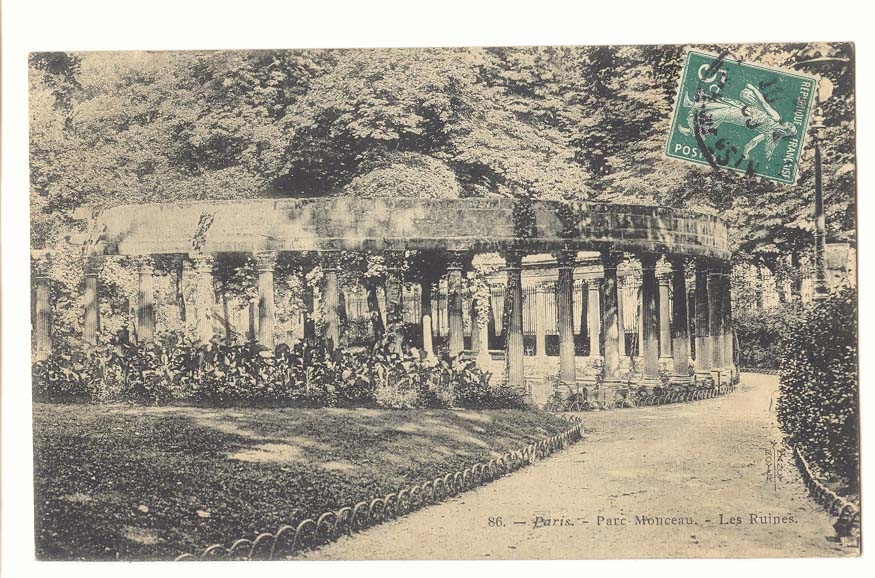 Paris (8eme) CPA PArc Monceau Les ruines