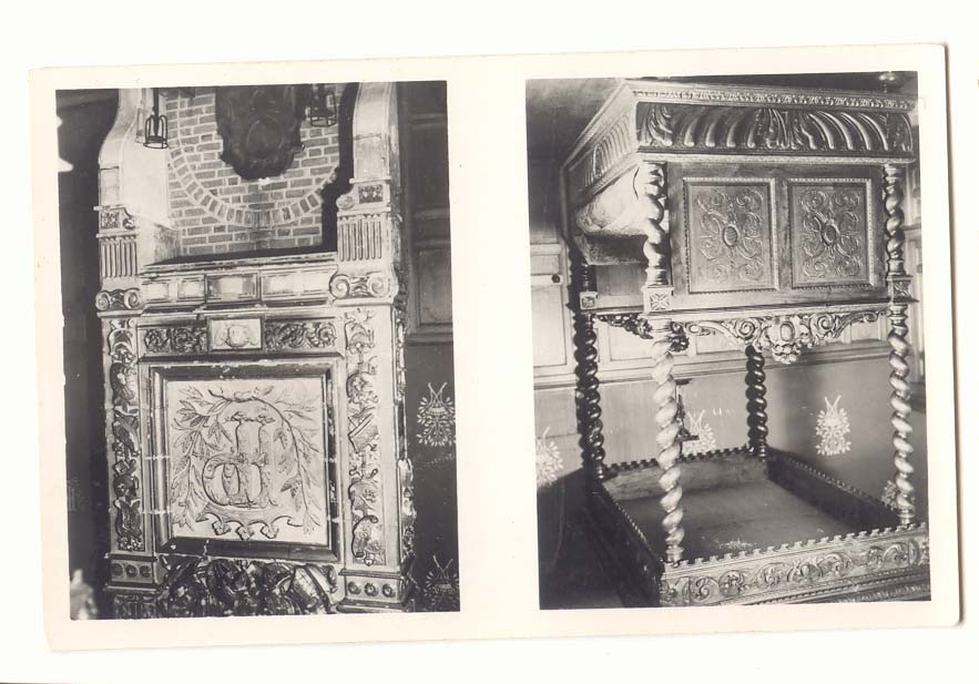 Intérieur d'église — cheminée et autel — éditeur non visible
