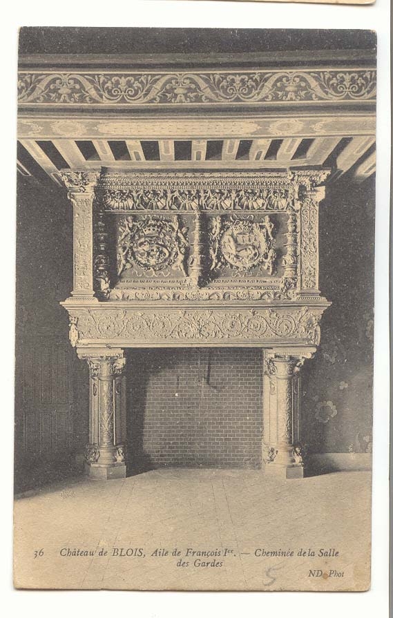 Blois CPA Le chateau Aile de Francois 1er Chambre de la salle des gardes
