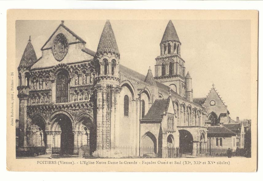 Poitiers CPA L'eglise Notre Dame la grande
