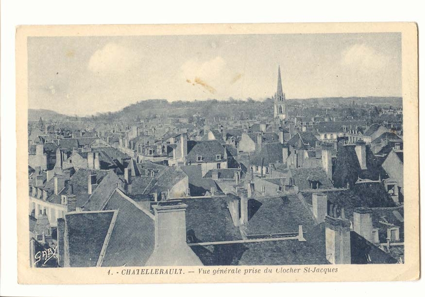 Chatellerault CPA Vue generale prise du clocher St Jacques