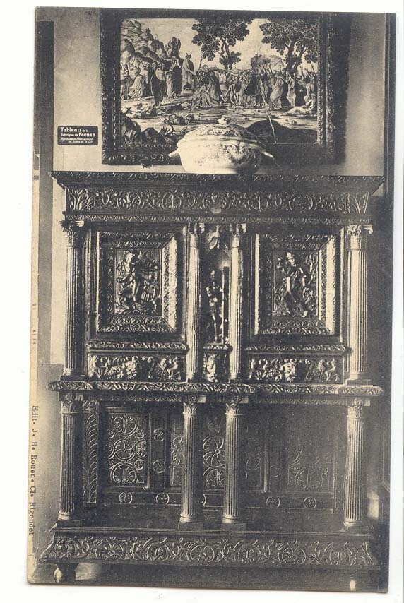 Rouen CPA Musee departemental d'antiquites Galerie Billard Credence en chene