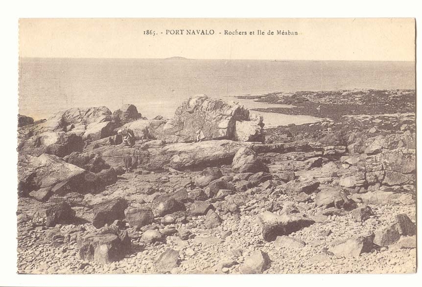 Port Na Valo - Rochers et Île de Méaban - 1865