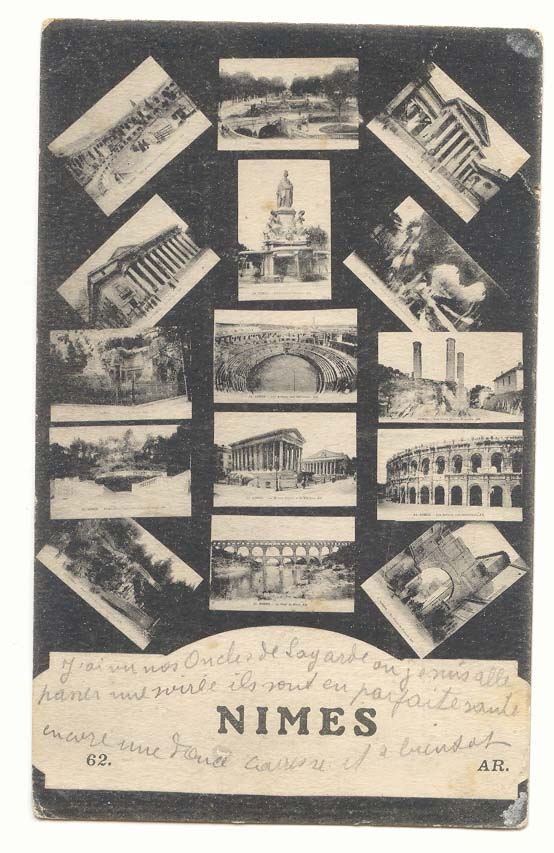 Nîmes — Collage de sites antiques — AR. n°62