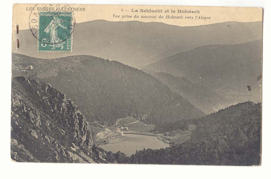 La Schlucht und der Hohneck — Aufnahme vom Gipfel des Hohneck in Richtung Elsass — Les Vosges Illustrées, n°8