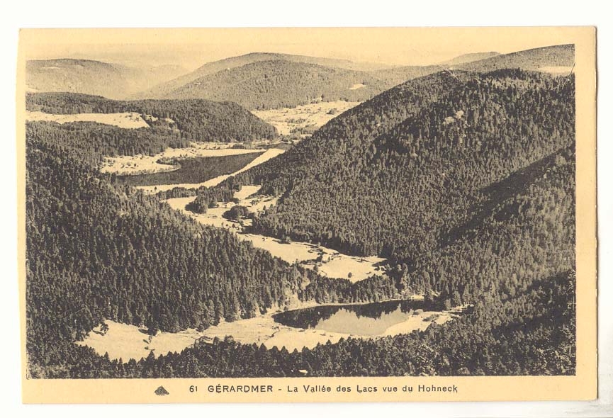 Gérardmer - La Vallée des Lacs vue du Hohneck — éditeur non identifié, n° de série 61
