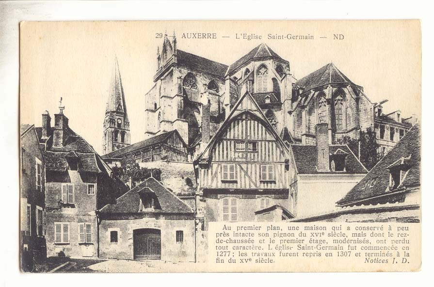 Auxerre CPA l'eglise Saint Germain