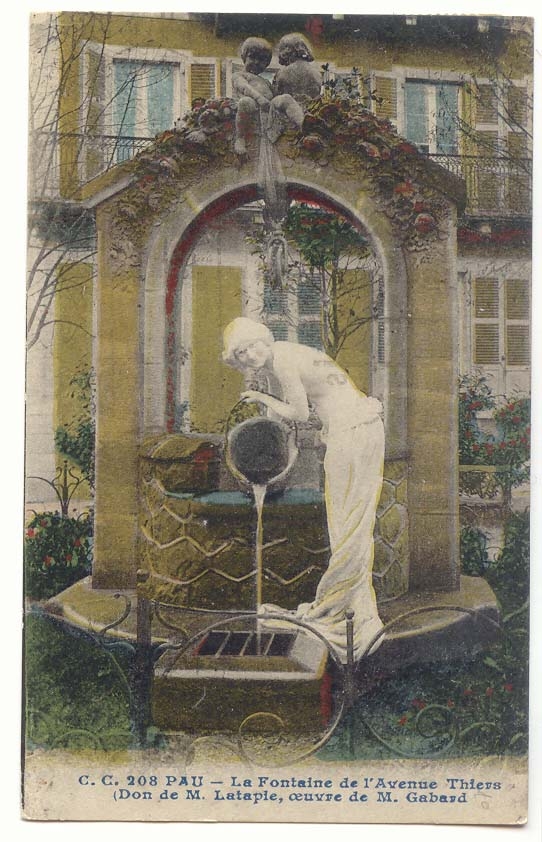 La Fontaine de l'Avenue Thiers — Pau — œuvre de M. Gabard