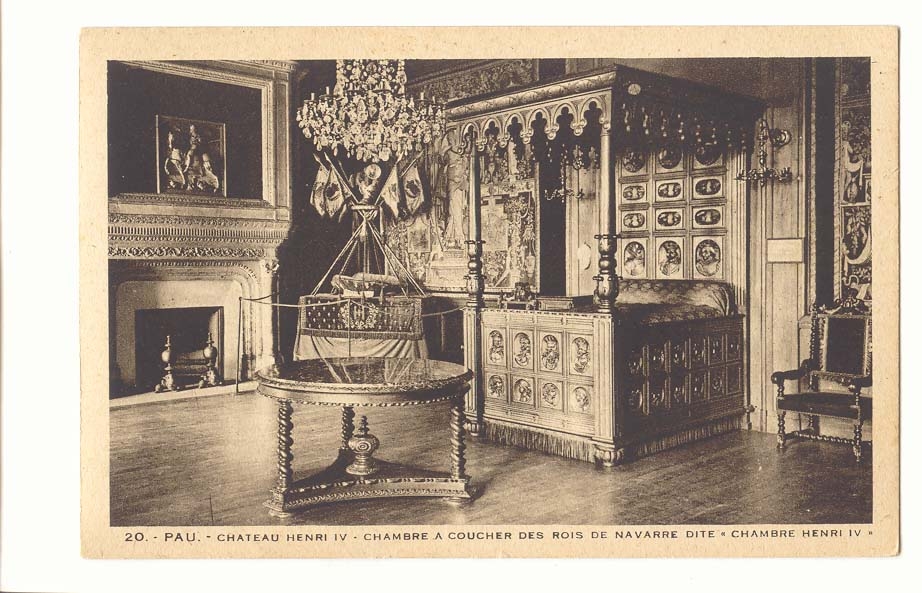 Pau - Château Henri IV - Chambre à coucher des Rois de Navarre dite « Chambre Henri IV »