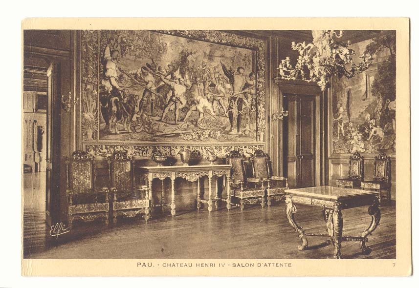 Pau - Château Henri IV - Salon d'Attente — Éditeur Elle, n°7