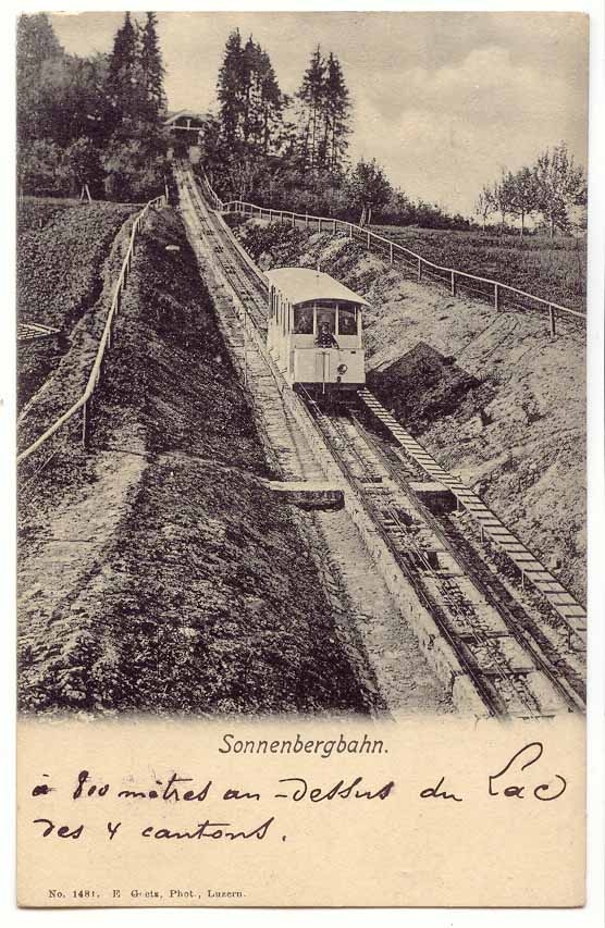 CPA Sonnenbergbahn (train) Suisse