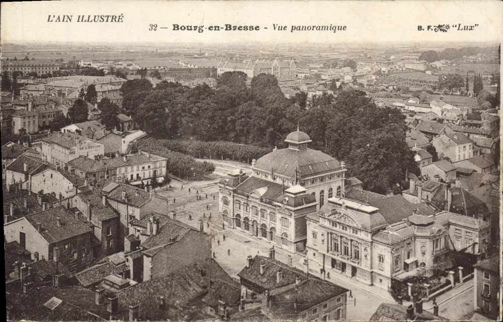Bourg-en-Bresse — Panoramablick — L'Ain Illustré n°32, Verlag B.F. 'Lux' - Vorderseite
