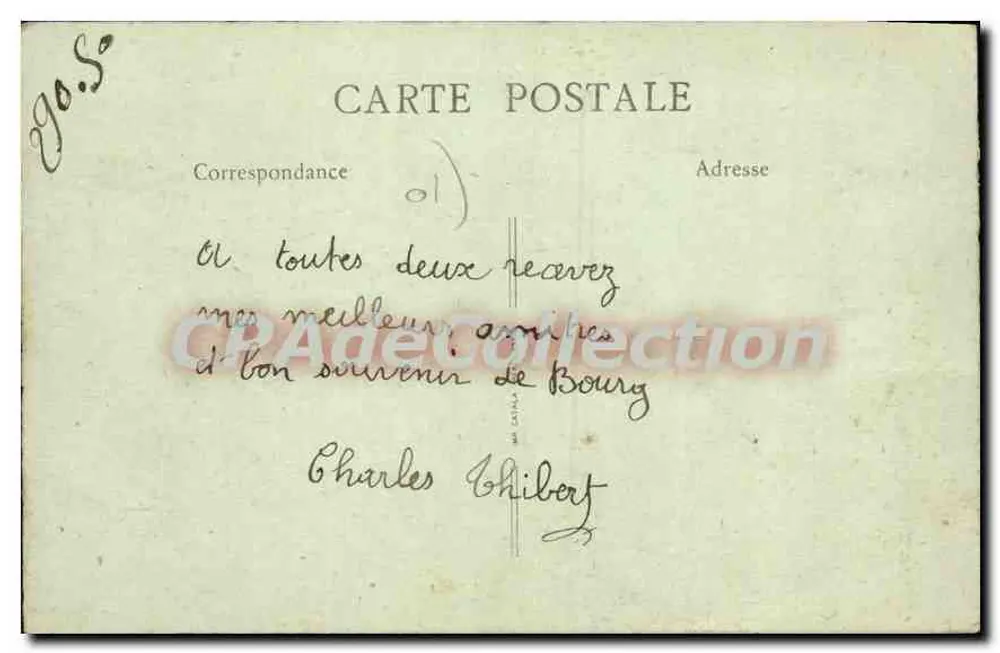 Bourg-en-Bresse — Panoramablick — L'Ain Illustré n°32, Verlag B.F. 'Lux' - Rückseite