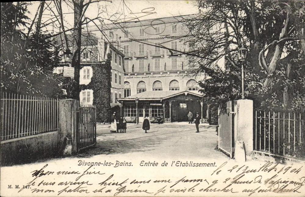 Divonne-les-Bains — Entrada do Estabelecimento — M.M. 147 - Frente
