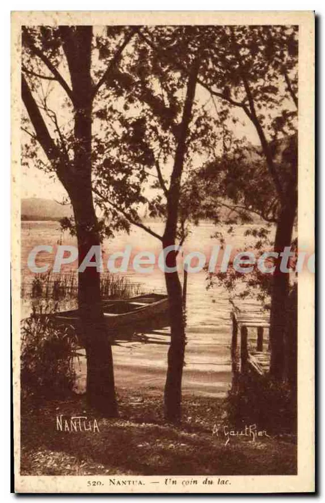 Nantua — Ein Eck des Sees — A. Gauchetier, n° 520 - Vorderseite