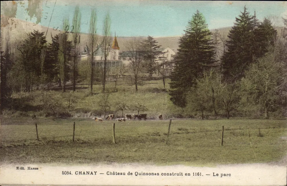 Schloss Quinsonas — Der Park — Verlag Hanss, Nr. 5084 - Vorderseite