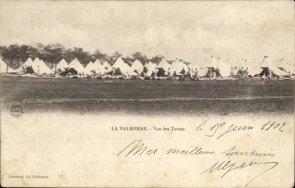 La Valbonne - Vista das Tendas — Romand, La Valbonne - Frente