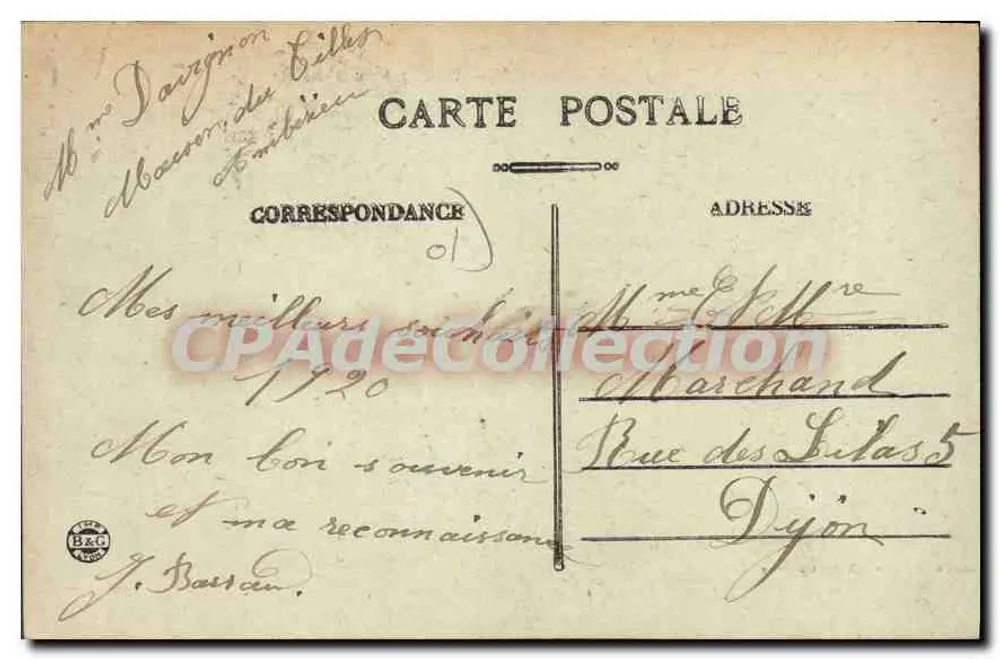 Ambérieu — Allgemeiner Blick und Ebene von Saint-Denis — unbekannter Verleger - Rückseite