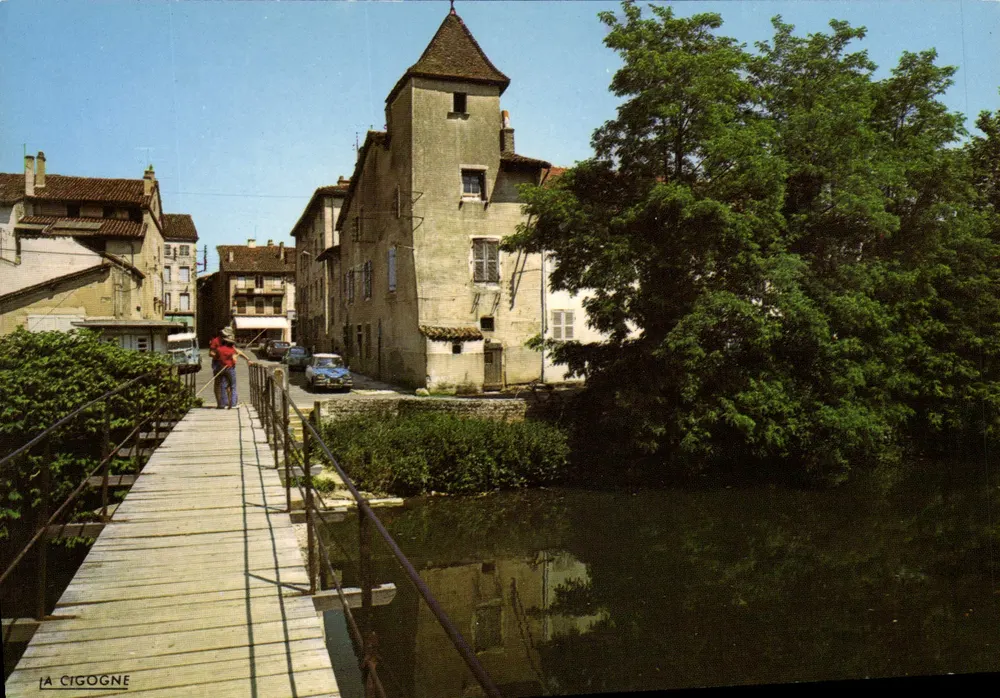 Pont-de-Vaux (Ain) — Die Ufer der Reyssouze — Ausgabe 'LA CIGOGNE' - Vorderseite