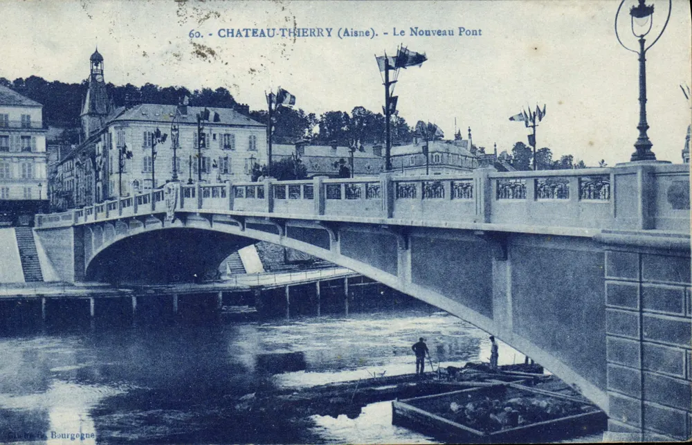 Château-Thierry (Aisne) — Der Neue Brücke — J. Bourgogne, n°60 - Vorderseite