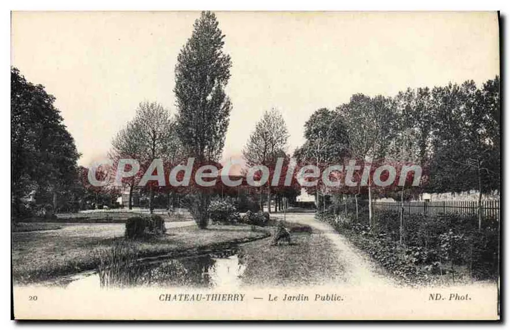 Château-Thierry — O Jardim Público — ND. Phot. - Frente