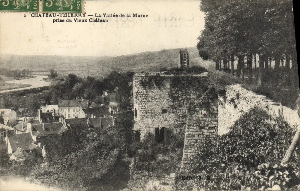 Château-Thierry — Die Schlucht der Marne — Eroberung des Alten Schlosses — Verlag J. B. - Vorderseite