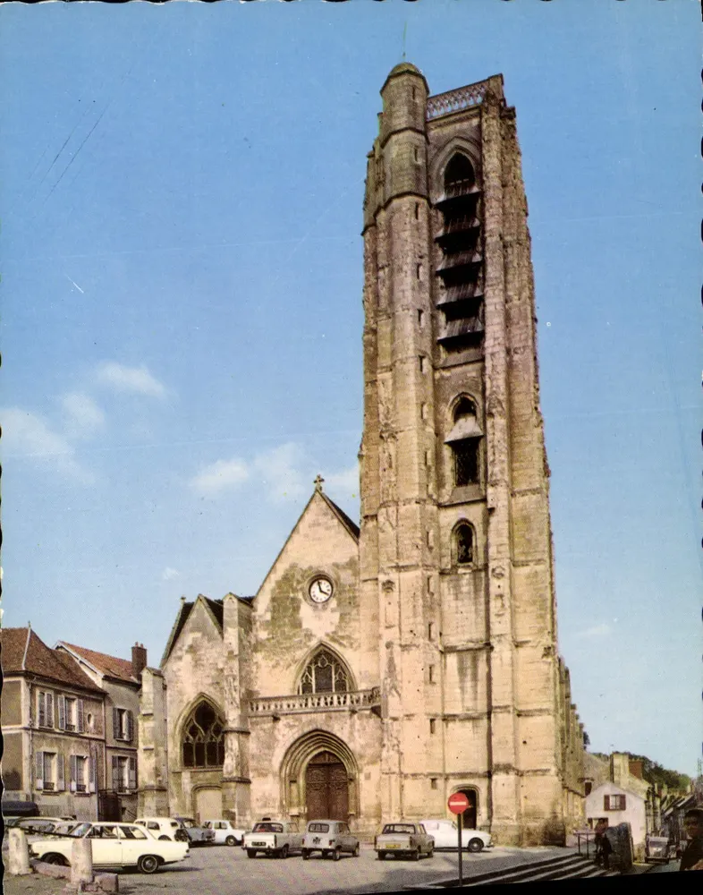 Château-Thierry (Aisne) — Ansicht der Kirche Saint-Clépin — Edition La Cigogne, Reims - Vorderseite