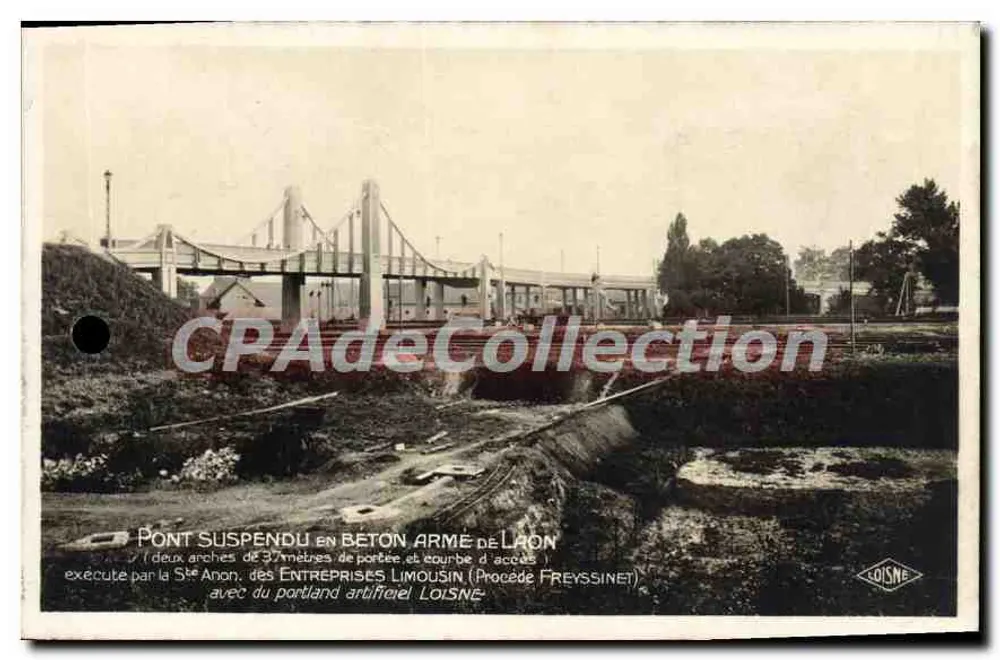 Hängbrücke aus Stahlbeton in Laon — Verlag Léo & Cie, Paris, Nr. 2 - Vorderseite