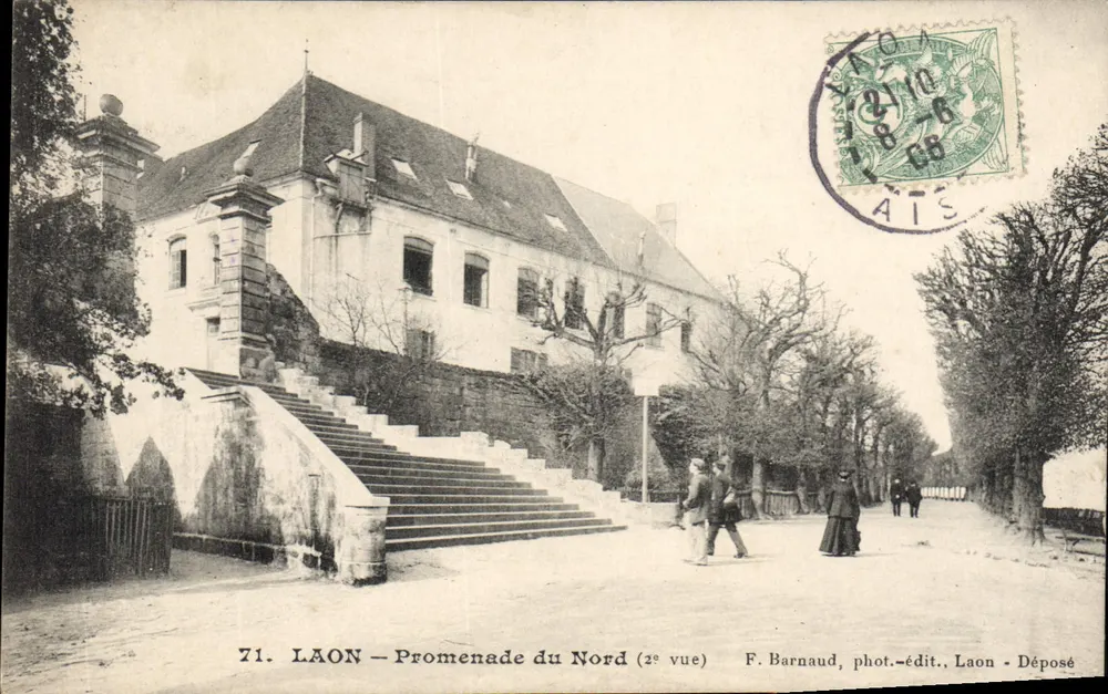 LAON — Promenade du Nord (2a vista) — F. Barnaud, fot.-edit., Laon - Anverso